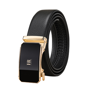 HR赫莲娜正品皮带男款真皮自动扣男士腰带牛皮男式裤腰带2025新款