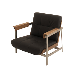 长物造物|乘桴休闲椅 中古包豪斯沙发实木躺椅客厅懒人靠椅设计款