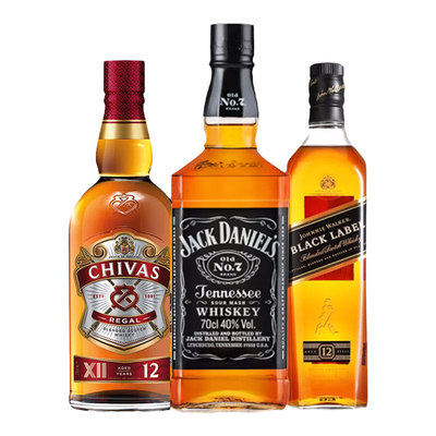 杰克丹尼威士忌尊尼获加黑方