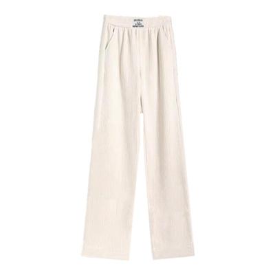 宠粉灯芯绒裤子女显瘦阔腿裤百搭