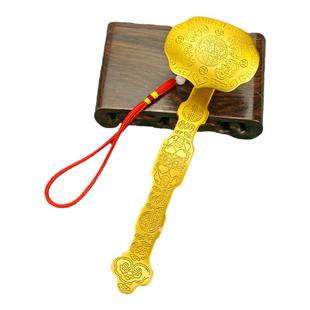 万事黄铜如意摆件手把件挂件五福龙凤大小号客厅玄关祝平安送礼品