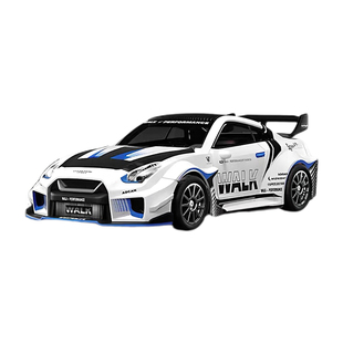 宏星1:43专业RC遥控车全比例迷你漂移陀螺仪四驱GTR合金车壳桌面