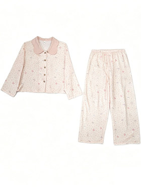 甜心兔兔纯棉可外穿睡衣套装