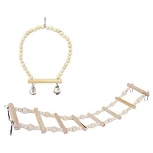 秋千吊环云梯爬梯鹦鹉玩具用品大全鸟用虎皮玄凤鸟笼梯子啃咬攀爬