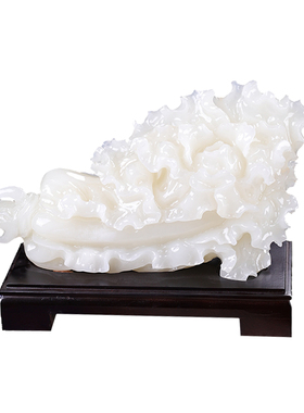 白菜摆件客厅玄关家居玉石