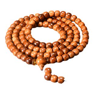 天然库克菩提多圈手串手链108颗佛珠念珠4-10mm圆珠桶珠文玩饰品