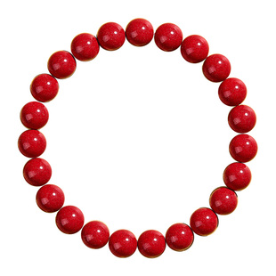 庆祥泰朱砂手串正品官方旗舰店女款天然原矿男士老坑料紫金砂手链