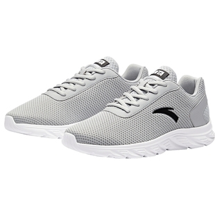 安踏运动鞋男鞋冬季新款跑鞋男款减震鞋子正品灰色网鞋透气跑步鞋