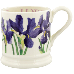EMMA BRIDGEWATER鸢尾蓝马克杯陶瓷杯咖啡杯水杯子创意高颜值花朵