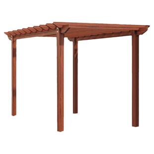 室外庭院木质户外凉亭农村院子防腐木文化长廊别墅花园葡萄藤架子