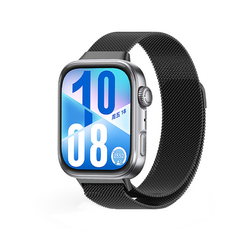 适用华为Watchfit3/fit4pro通用米兰尼斯磁吸表带金属手表带腕带