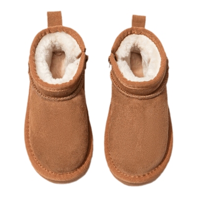 真皮儿童雪地靴冬季加绒加厚