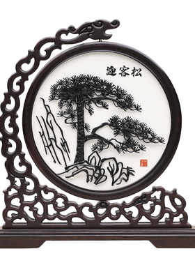 徽匠芜湖铁画双面可旋转高档礼盒