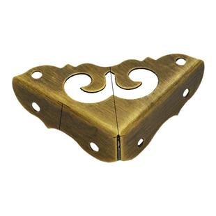 中式仿古箱子包角铜角桌椅包边木箱护角铜配件镜框画框柜门护角