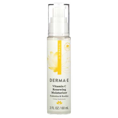 DERMA E,维生素 C 焕活保湿乳，益生菌和南非博士茶，2 盎司（60