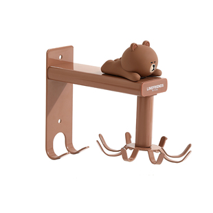 厨房旋转挂钩壁挂式多功能勺子铲子置物架厨具收纳神器免打孔挂架