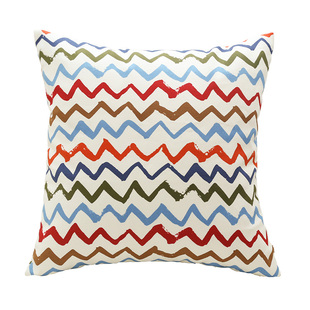 儿童卡通动物抱枕套客厅沙发靠垫套卧室飘窗靠枕套纯棉粗布靠垫套