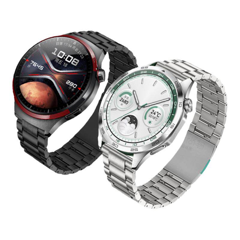 适用华为gt7pro手表watch5磁吸扣GT6不锈钢gt5表带watchgt4运动gt3智能watch6pro云杉绿男士钢带金属腕带