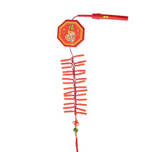 仿真电子鞭炮超响闪光手提炮春节鞭爆家用电池爆竹结婚乔迁炮仗