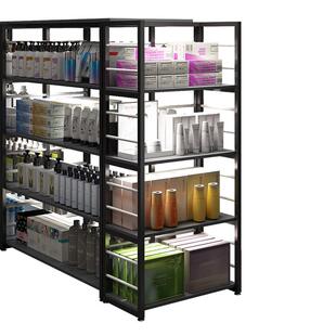 展示架化妆品展示柜子货架美容院产品陈列架样品展示台摆放端头架