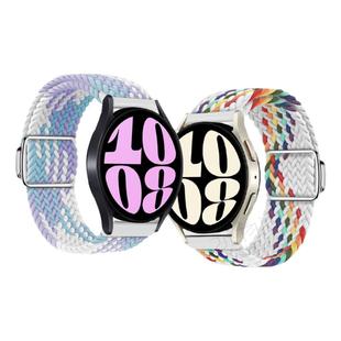 适用三星Watch8classic手表带ultra磁吸滑扣编织7/FE/6/pro腕表带Watch4/5pro腕带智能运动智能替换男女配件