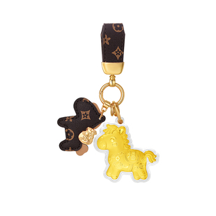 金六福吉祥小马送福本命年包包挂件生肖马马上有钱挂坠新年礼物TJ