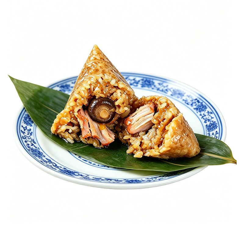 【顺丰包邮】峰贤山肴香菇大肉粽250g化州灰特产灰水粽子早餐代餐