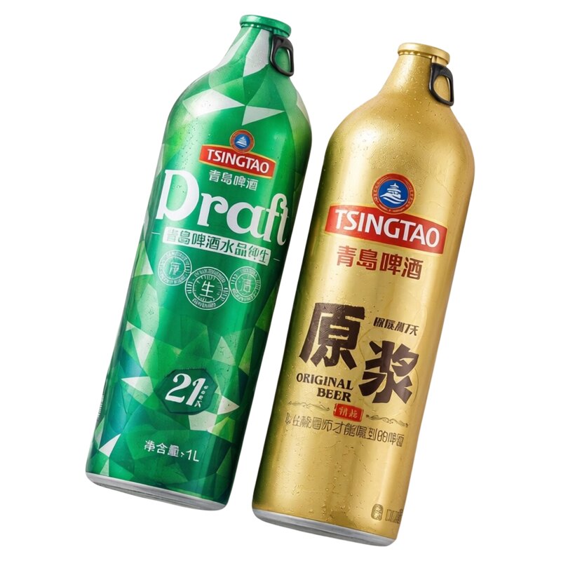青岛啤酒一厂原浆纯生1L桶装礼盒
