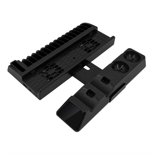 PS4slim Pro PSVR多功能散热风扇底座+无线手柄VR四充+碟片收纳架