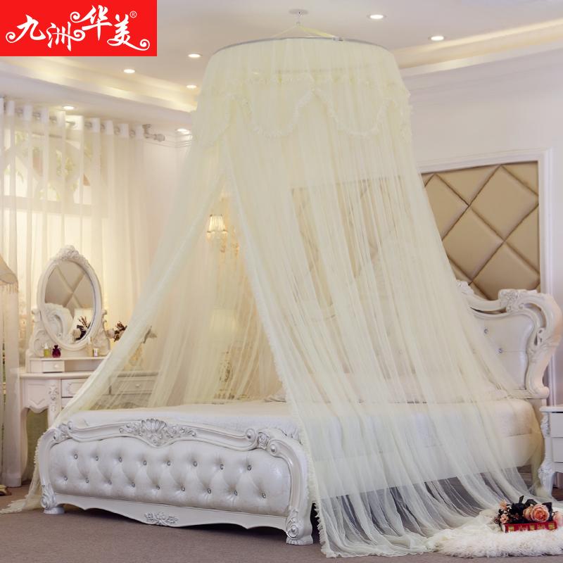 圆顶蚊帐通用款1.8米双人1.5m床2m大床家用吸顶公主风单人床1.2米