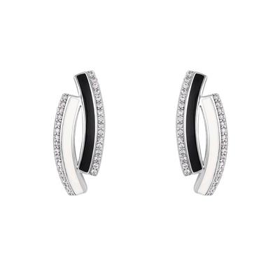 【自营】VITARING几何耳钉女撞色线条耳环简约小众设计耳饰