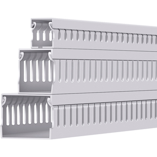 pvc工业线槽配电柜控制箱明装走线槽绝缘阻燃电线行线槽体方形盒