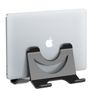 笔记本重力立式支架平板电脑收纳架竖放散热重力托架适用macbook果苹iPad竖立macmini桌面办公学生游戏本底座