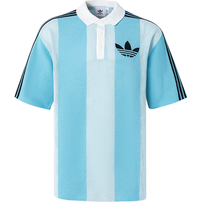 阿迪达斯男女足球风运动短袖