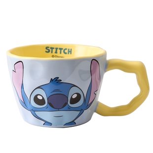 正版迪士尼史迪仔马克杯大容量情侣办公室陶瓷水杯女生日礼物杯子