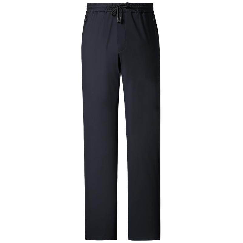 爱缪斯男装夏季新款超薄卫裤户外运动休闲裤宽松版直筒弹力长裤