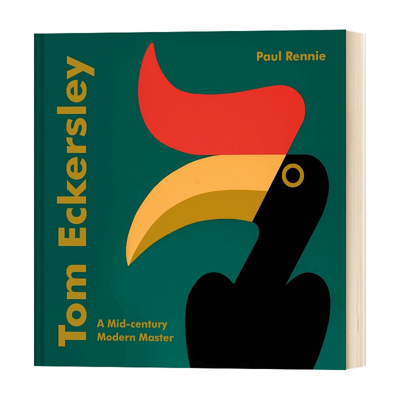 汤姆·艾克斯利 英文原版 Tom Eckersley 经典海报作品精装画册 包豪斯风格 极简主义平面设计 进口英语原版书籍