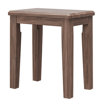 北美黑胡桃木现代简约方凳