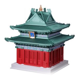 千年榫营造积木钟鼓楼西安地标建筑国潮风榫卯建筑积木摆件礼物