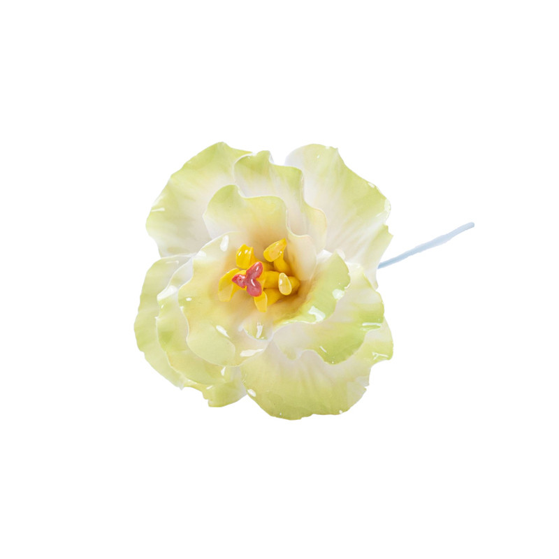 陶瓷手工芙蓉仿真花束插花瓶
