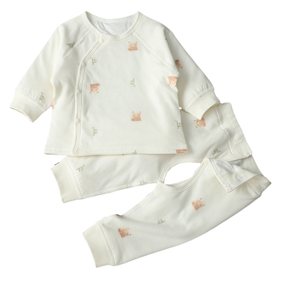 婴儿保暖套装秋冬季薄棉中厚打底