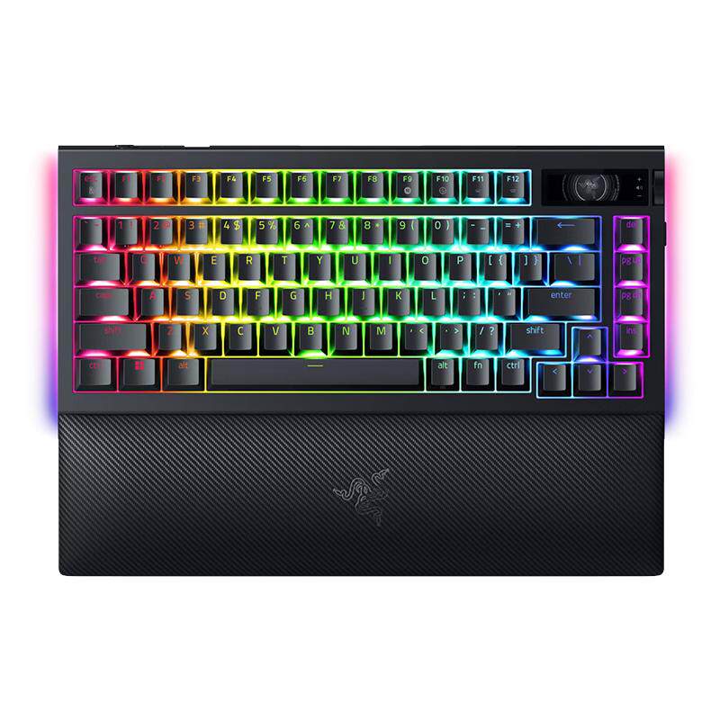 雷蛇(Razer)黑寡妇蜘蛛V4无线专业版75%蛛皇三模机械游戏键盘