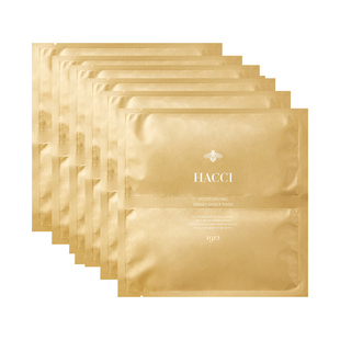 HACCI蜂蜜贵妇面膜6片保湿提亮精华贴片面膜莹润旗舰店正品