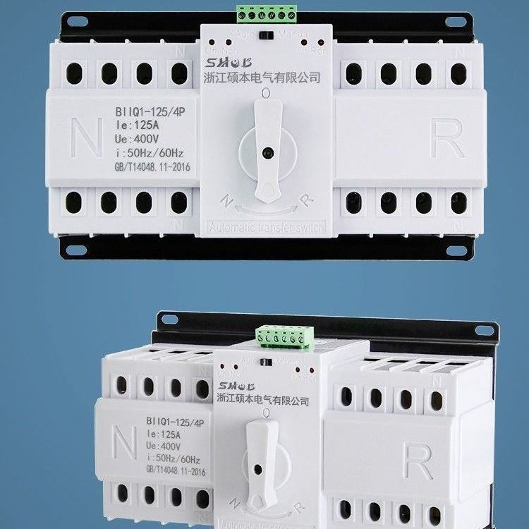 正品硕本双电源自动转换开关220v2p100a125A自动切换开关380v4p