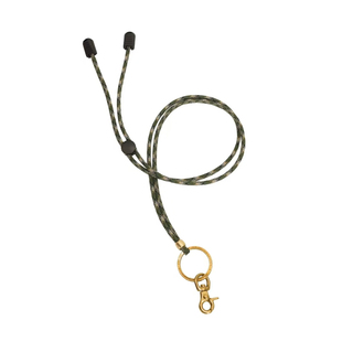 USA七芯伞兵尼龙绳黄铜钥匙扣 眼镜挂胸牌可调节挂绳挂脖防丢绳