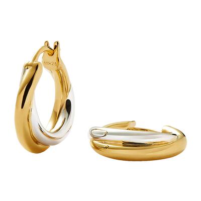 Missoma金银双生耳环复古耳饰