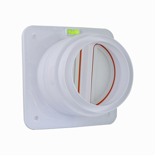 2026新款卫生间双叶止逆阀浴霸排气止回阀80/100mm防臭PVC管道阀