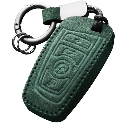 宝马翻毛皮钥匙套超跑手感高档