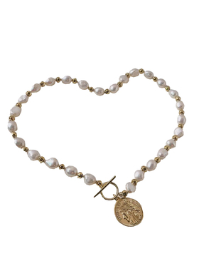 欧美珍珠项链INS小众轻奢设计感