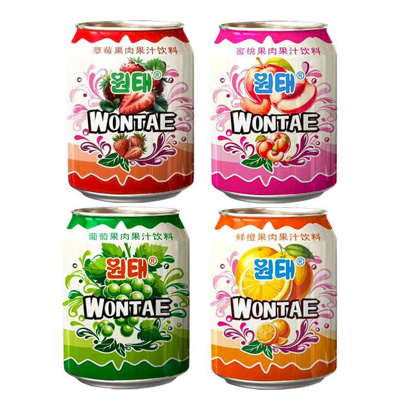 韩国风味葡萄果汁果肉饮料